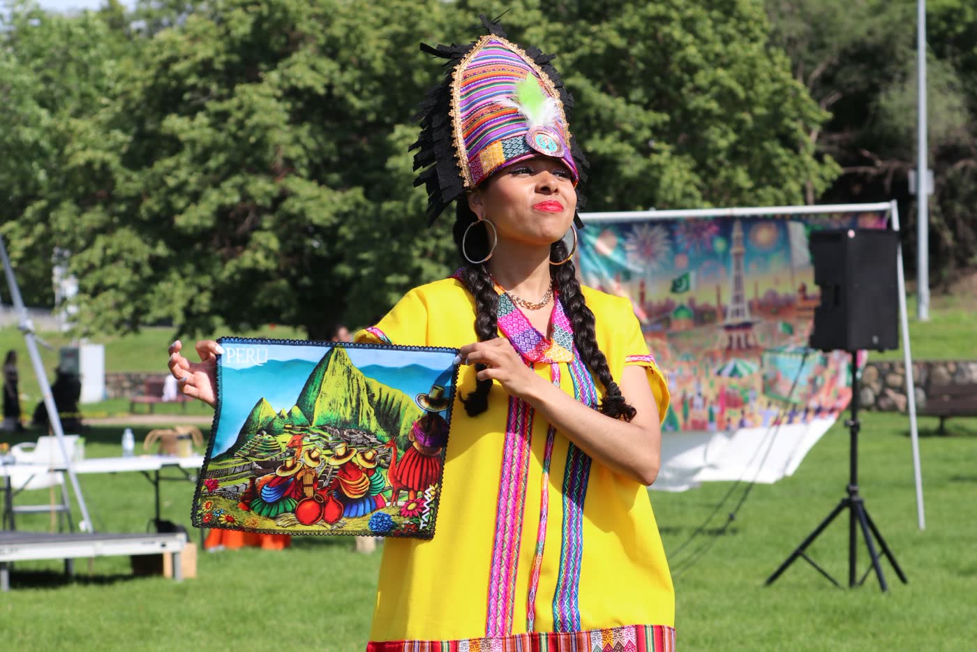 Peruvian folk dress portrait